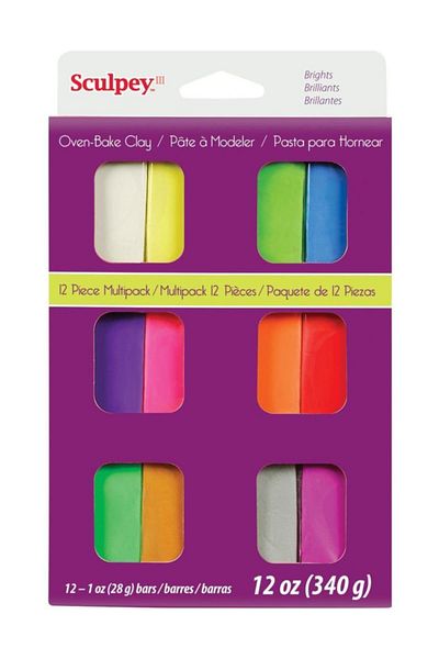 Sculpey Souffle Polymer Clay Light 12 Colors