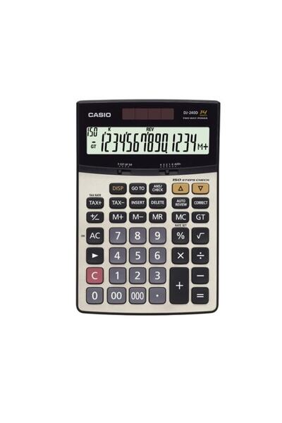 Casio Dj-240d Plus Işlem Kontrollü 14 Hane Masa Üstü Hesap Makinesi