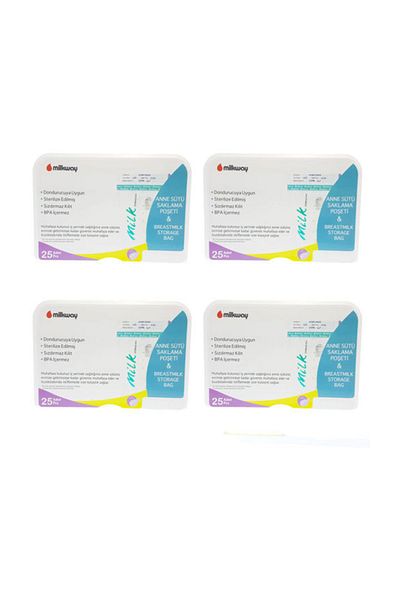 Milkway 25 x 4 Breast Milk Storage Bags