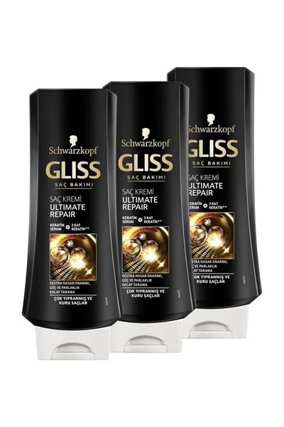 Gliss Ultimate Repair Conditioner - 400 ml x 3 Pieces