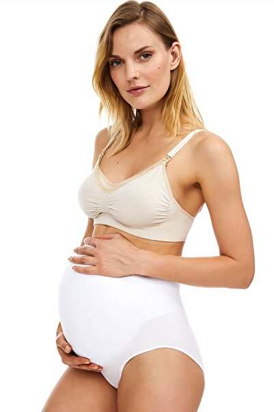 AYYILDIZ Maternity Panties - White - Single pack