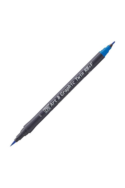 Zig Art&Graphic Twin Rb+F Double Ended Drawing Pen 037 Persian Blue