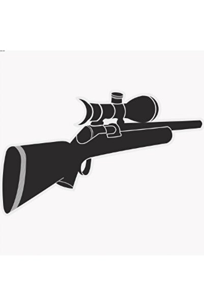 Sticker Sepetim Sniper Tüfek Dekoratif Duvar Sticker