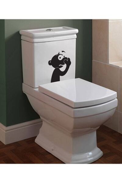 Sticker Sepetim Pis Koku Dekoratif Klozet Banyo Sticker