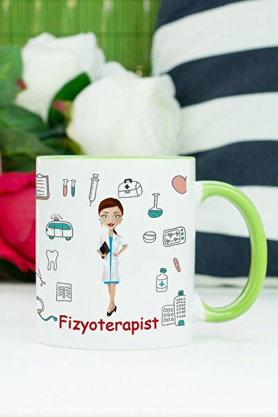 Hediyelen كوب العلاج الطبيعي باللون الأخضر