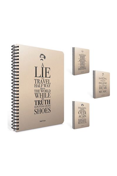 Gıpta 120 Sheets 17x24 Typo Spiral Hard Cover Checked Notebook
