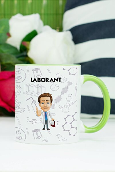Hediyelen Laborant Mug Glass Green