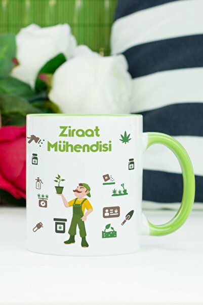 Hediyelen كوب مهندس زراعي باللون الأخضر