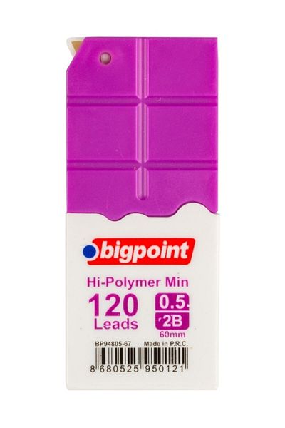 Bigpoint Pen Tip 0.5mm 2b 120pcs Tube Purple