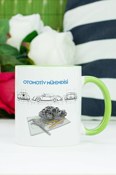Hediyelen كوب مهندس السيارات باللون الأخضر
