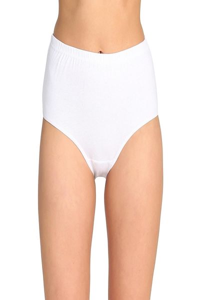 Tutku Women's White 12 Pack 100% Cotton Bato Panties