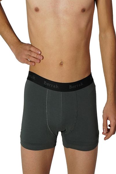 Berrak Ανδρικό γκρι 3-pack Clear Modal Boxer Shorts