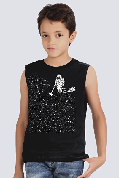 ROCKANDROLL Astronaut sa metlom, crni izrezani rukav | Bez rukava, devojčice,...