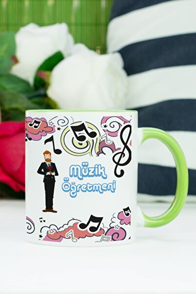 Hediyelen كوب مدرس الموسيقى باللون الأخضر