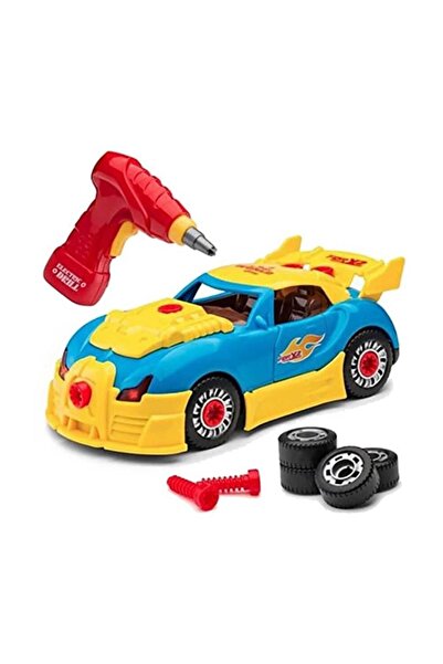 Genel Markalar Sesli Ve Işıklı Sök Tak Spor Araba Tamir Seti Oyuncağı