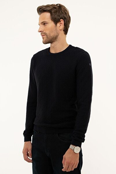 Pierre Cardin Erkek Koyu Lacivert Slim Fit Triko Kazak G021GL0TK.000.897766