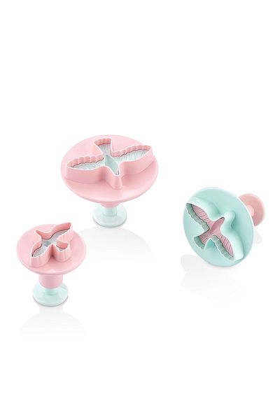 Bayev PD-3105 3 Pieces Seagull Pattern Press Dough Cutter