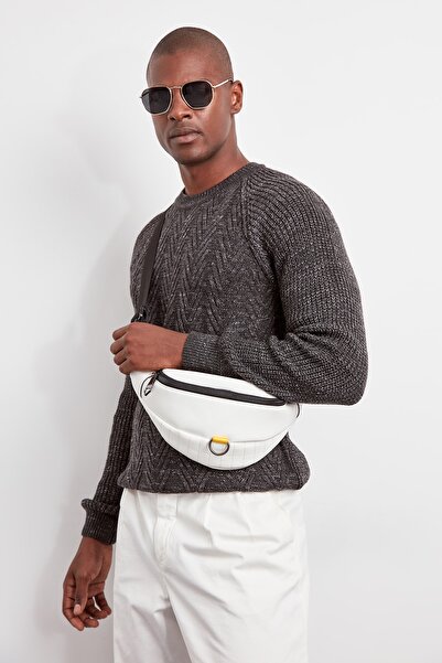 Trendyol Collection Антрацитовий тонкий бавовняний светр з капюшоном TMNAW20MG0029