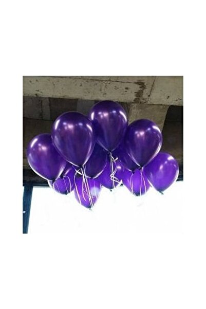 Parti dolabı 100 قطعة من بالونات اللاتكس اللامعة باللون الأرجواني الداكن