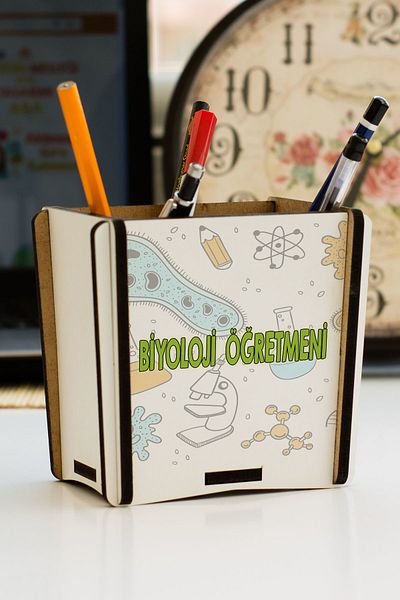 Hediyelen Biology Teacher Pen Holder