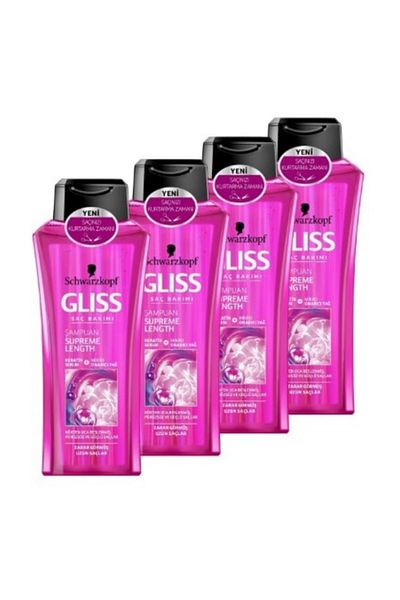 Gliss Supreme Length 360 ml Shampoo - 4 Pieces