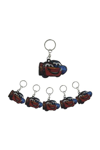 Parti dolabı 6 Ad Cars (Arabalar) Anahtarlık Erkek Doğum Günü Parti Hediyelik