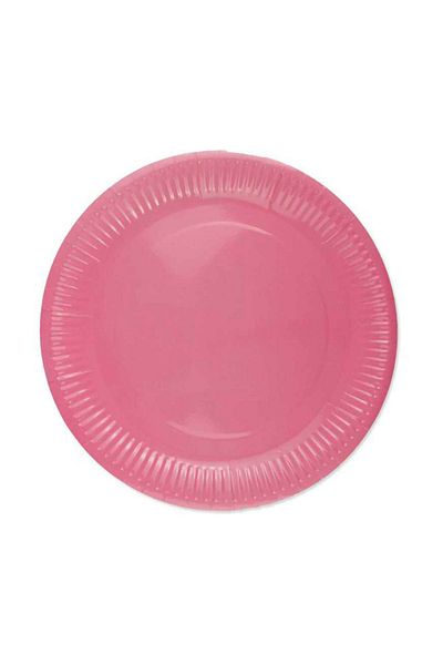 TT Tahtakale Toptancıları 23 Cm Pink Cardboard Plate - 8 Pieces