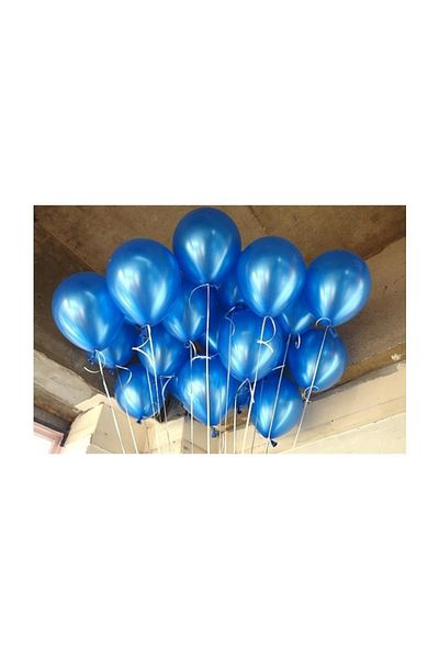 Parti dolabı 50 PCS METALLIC DARK BLUE, SHINY DARK BLUE BALLOONS BIRTHDAY