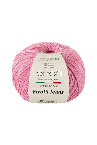 Etrofil 009 Μοντέλο Σκούρο Ροζ Τζιν Amigurumi Κλωστή - 50 Γρ