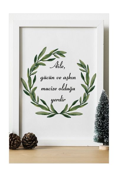 IKEA Family Is Where the Miracle of Power and Love Wooden 24X33 cm Design Frame
