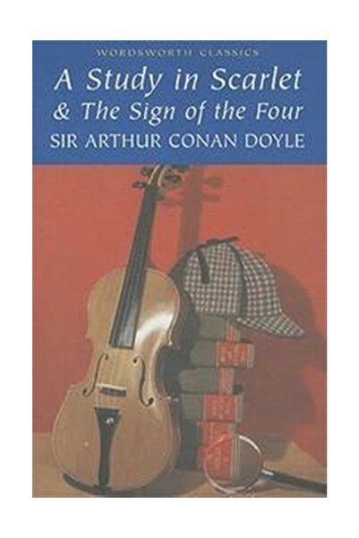 Wordsworth Classics Studija u crvenoj boji i znak četvorice - Ser Artur Konan...