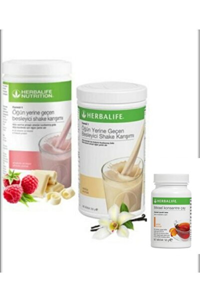 Herbalife Ahududu Ve Beyaz Çikolatalı Shake,vanilyalı Shake,şeftalili Bitkise...