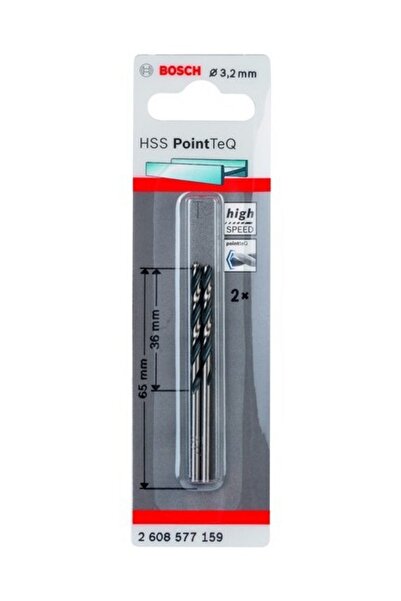 Bosch Hss-Pointtec 3,2 Mm 2'Li Paket Matkap Ucu
