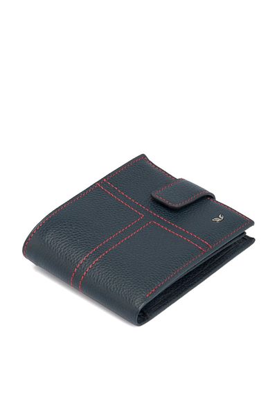 Tergan Navy Blue Leather Men's Wallet-01559X86