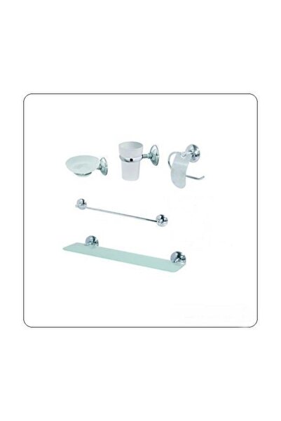 Artema Lider Krom Aksesuar Takımı 5 Parça Paslanmaz