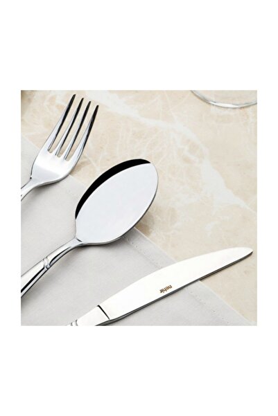 Nehir İmran Lisbon Plain 30 Piece Fork Spoon Set with Cardboard Box Without Knife