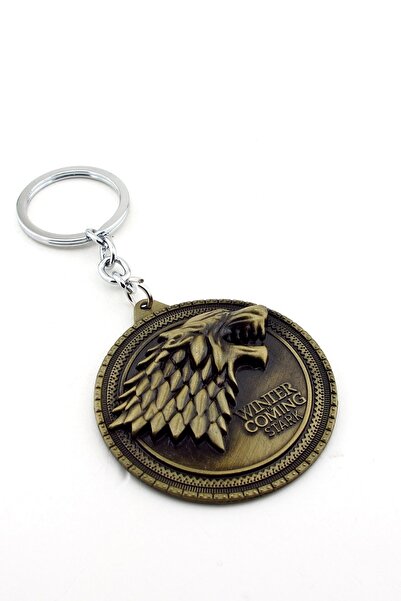 Solfera Unisex Game Of Thrones Stark Hanesi Bronz Metal Anahtarlik Kc644
