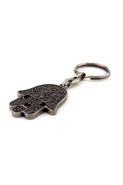 Solfera Unisex Fatma Ana Eli Anthracite Metal Keychain Kc613