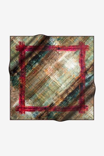 Pierre Cardin وشاح حريري تيفيل نسائي 7897438-942