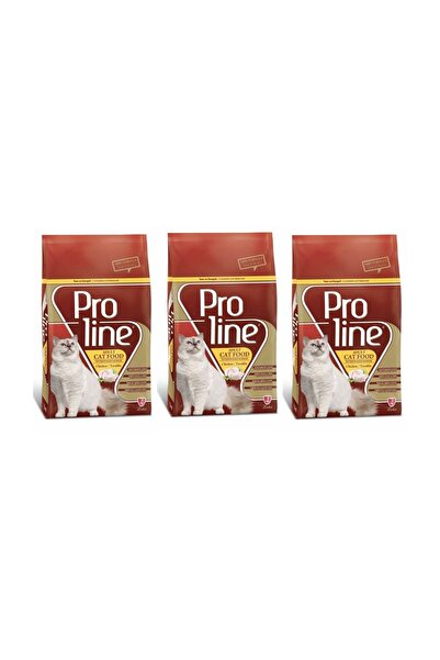 Pro Line Adult Cat Chicken Tavuklu Yetişkin Kedi Maması 1,5 Kg 3'LÜ SET