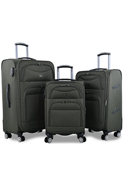 Fossil Haki Unisex 3'Lü Valiz Seti Fsl010Set