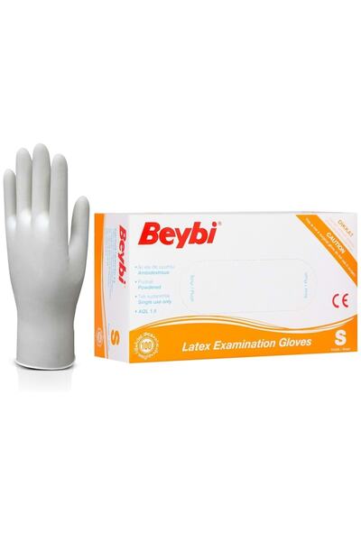 Beybi Pudralı (s) Beden Latex Muayene Eldiveni