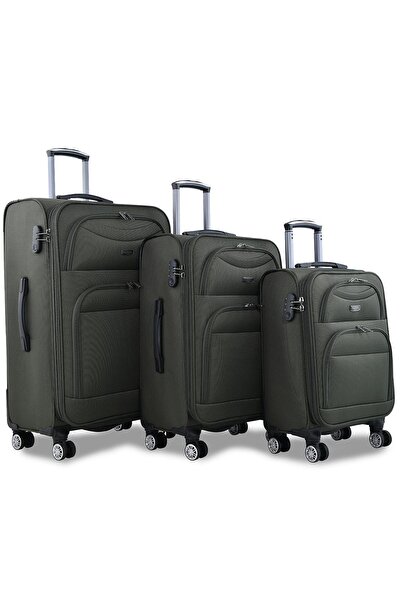 Fossil Haki Unisex 3'Lü Valiz Seti Fsl010Set