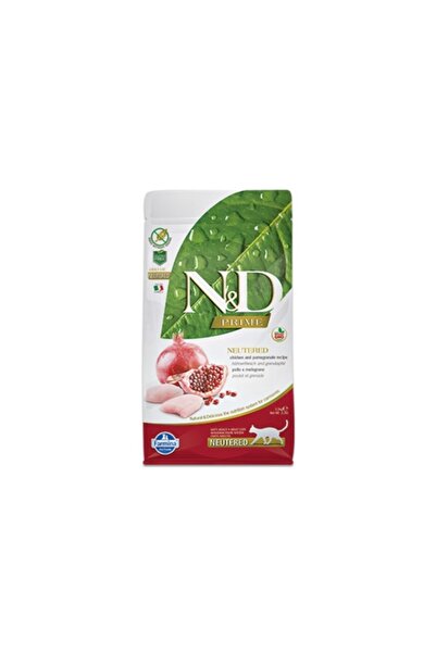 N&D Tahılsız, Tavuklu Ve Narlı Kısırlaştırılmış Kedi Maması - 1,5 Kg