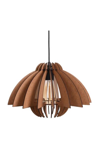 Vedemo Tekli Satürn Dekoratif Ahşap Avize