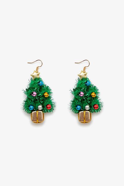 Koton Women's Green Christmas Themed Earrings 0KAK71499OA