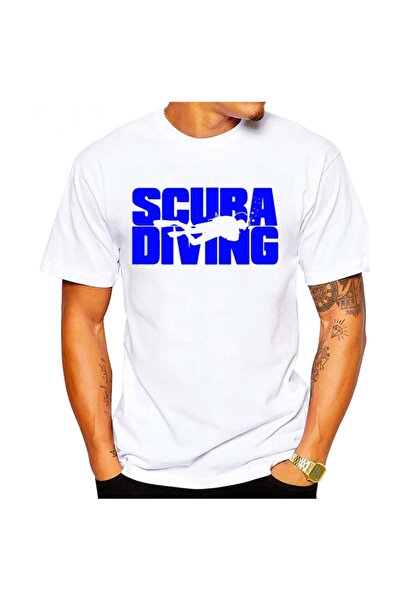 SCUBAPROMO Ανδρικό μπλουζάκι κατάδυσης Scuba Diving Blue