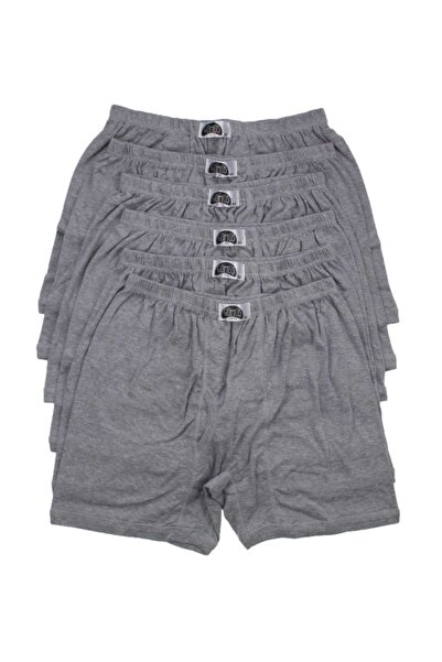 Gümüş İç Giyim Ανδρικό σετ 6 τεμαχίων γκρι μπόξερ μεγάλου μεγέθους 040-3058-011