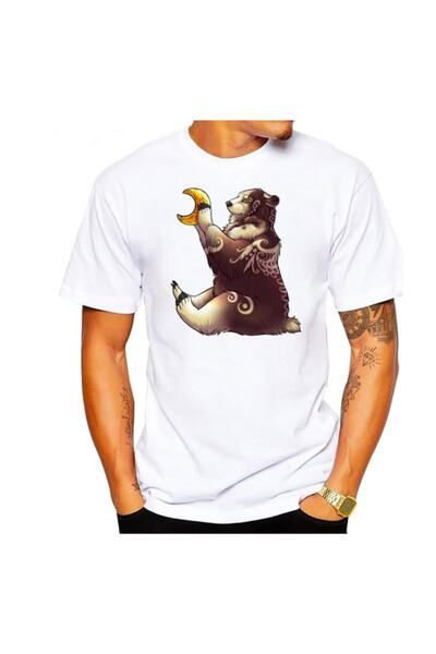 SCUBAPROMO Majica za muškarce Moon Bear White