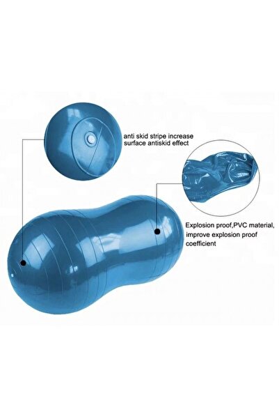 Leyaton Fıstık Şekilli Pilates Topu + Pompa Hediyeli